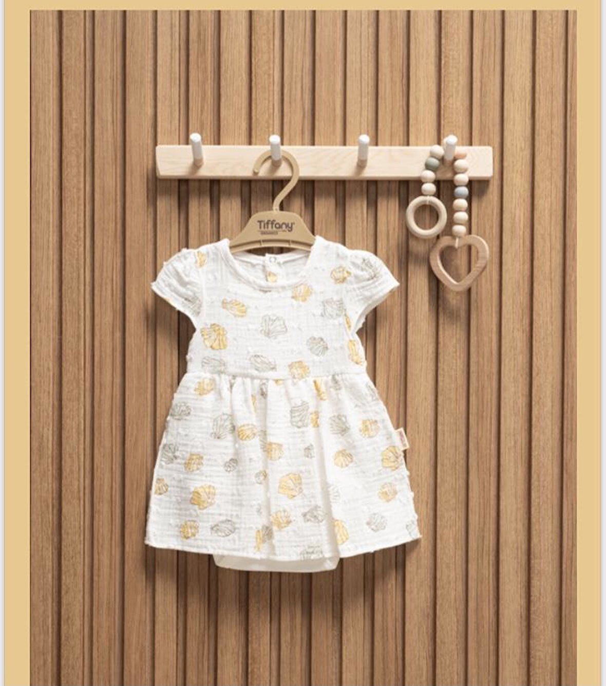 Tiffany Elbise Bodyli Müslin Sea Shell Theme