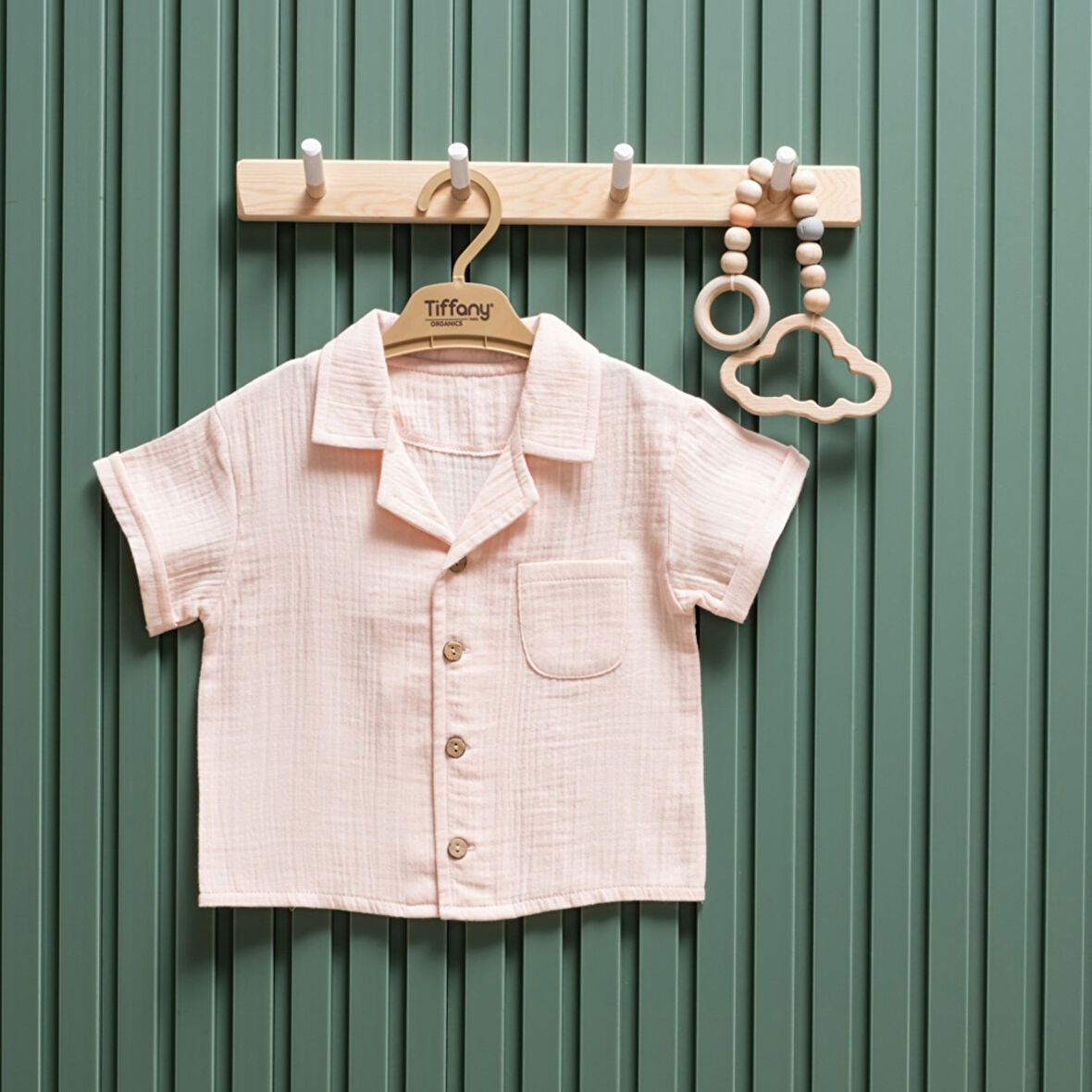 Tiffany Baby Müslin Theme Kısa Kollu Gömlek 26093