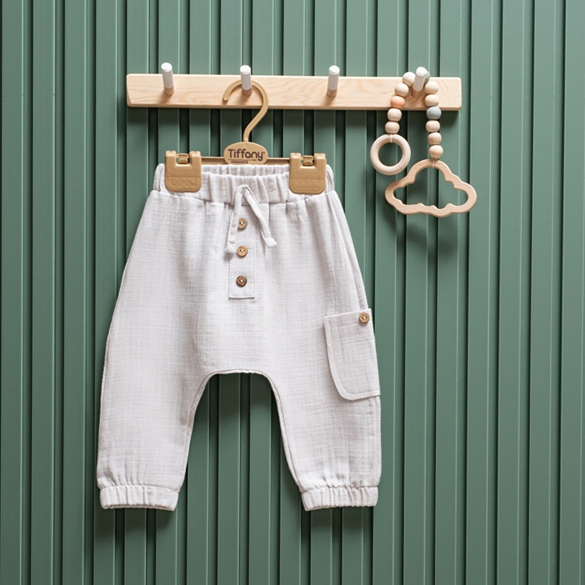 Tiffany Baby Müslin Theme Şalvar Düğmeli Alt 26006