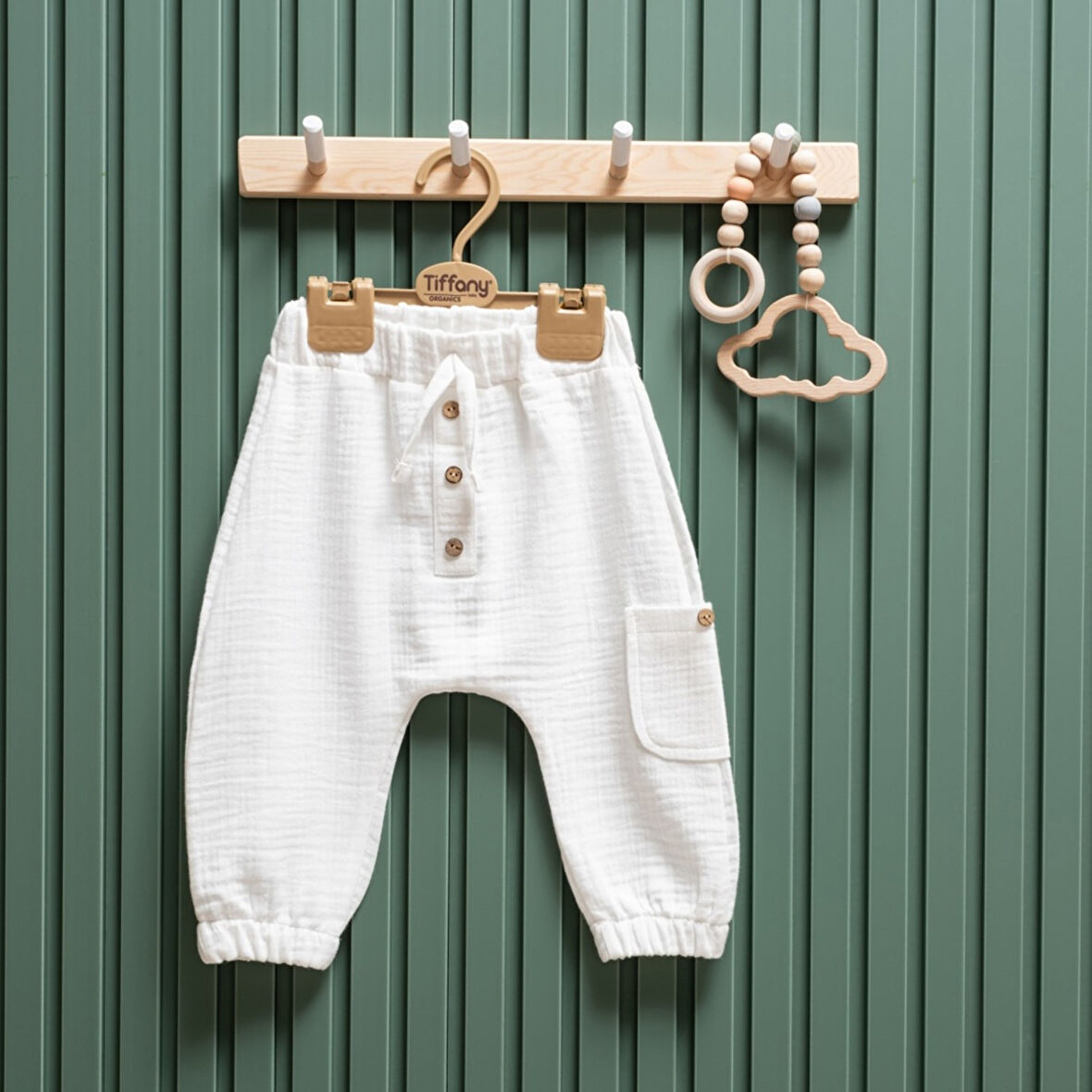 Tiffany Baby Müslin Theme Şalvar Düğmeli Alt 26006