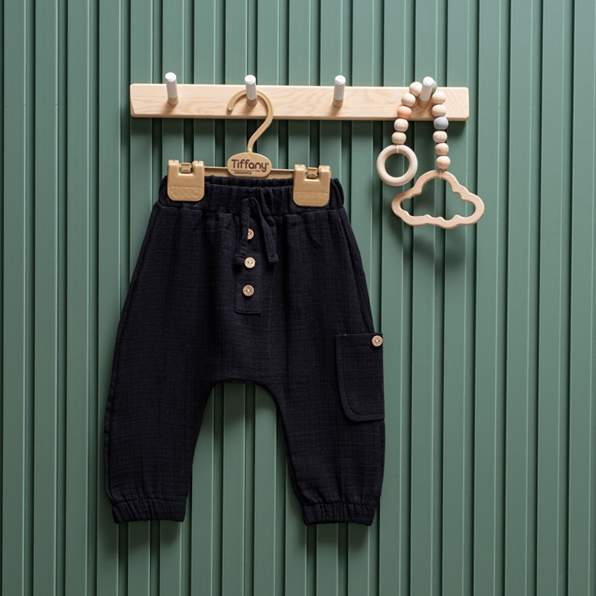 Tiffany Baby Müslin Theme Şalvar Düğmeli Alt 26006