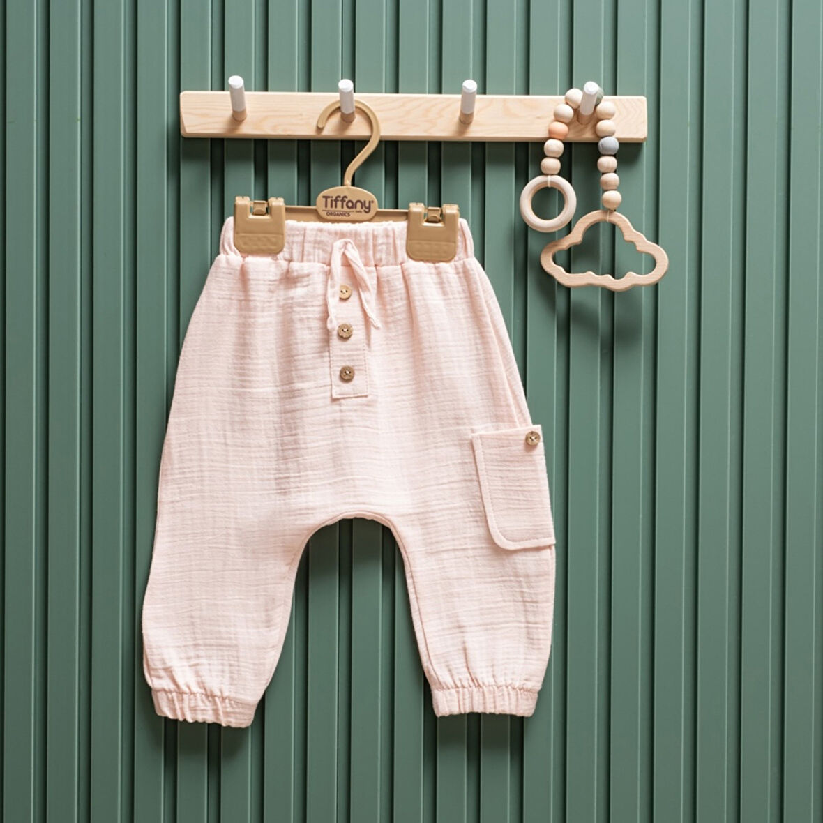 Tiffany Baby Müslin Theme Şalvar Düğmeli Alt 26006