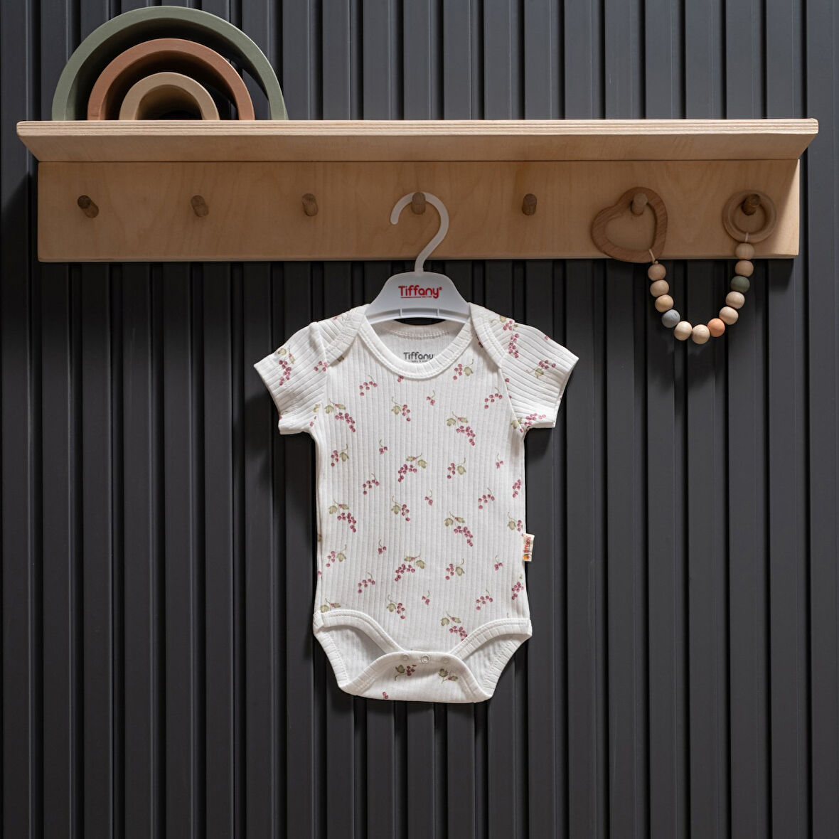 Tiffany Baby Purple Grape Theme Yarım Kol Body 47008