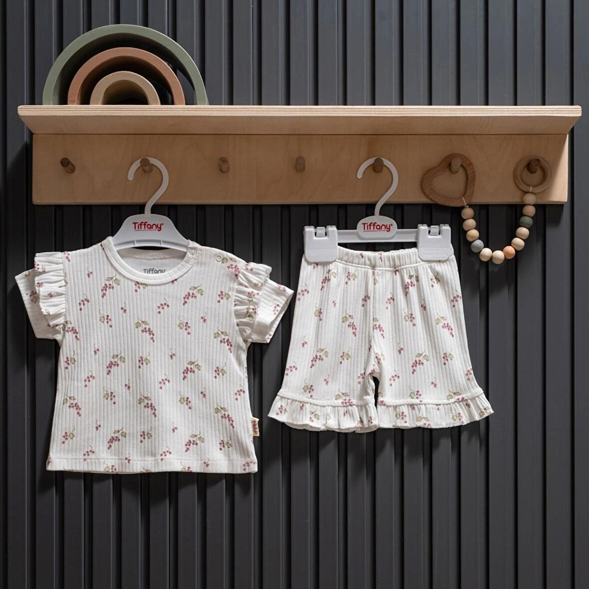 Tiffany Baby Purple Grape Theme Şortlu Takım 47104