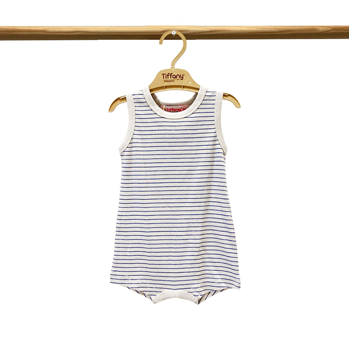 Tiffany Baby Modal Organik Theme Çizgili Rompy 89026