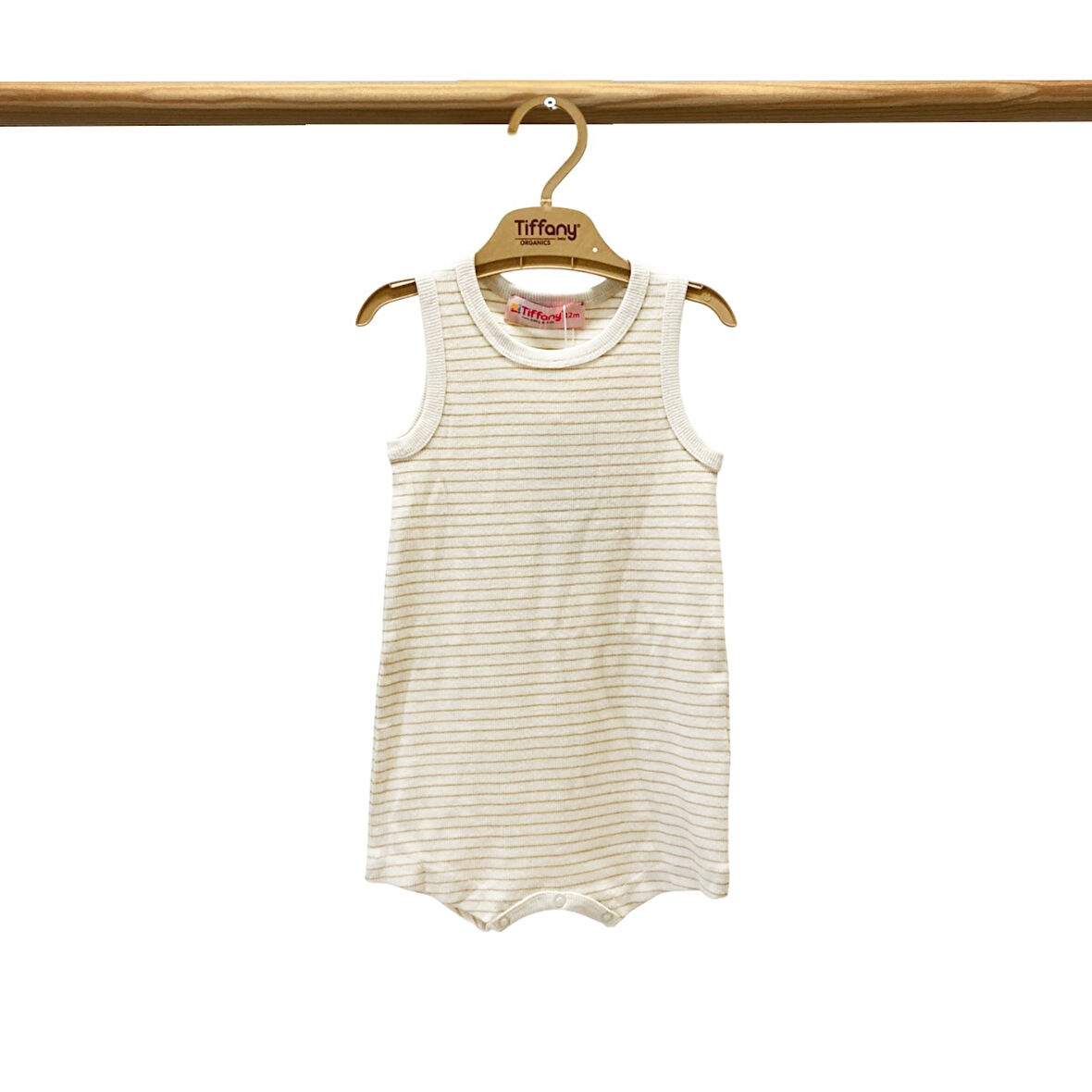 Tiffany Baby Modal Organik Theme Çizgili Rompy 89026