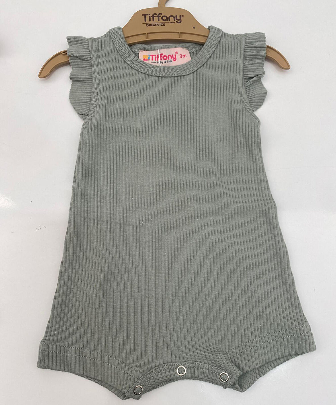 Tiffany Tulum Fırfırlı Rompy Modal Organik Theme Mint