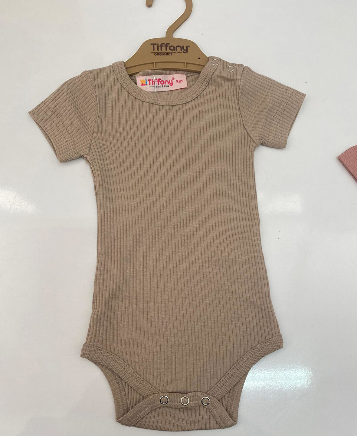 Tiffany Body Kısa Kol Çıtçıtlı Modal Organik Theme Toprak