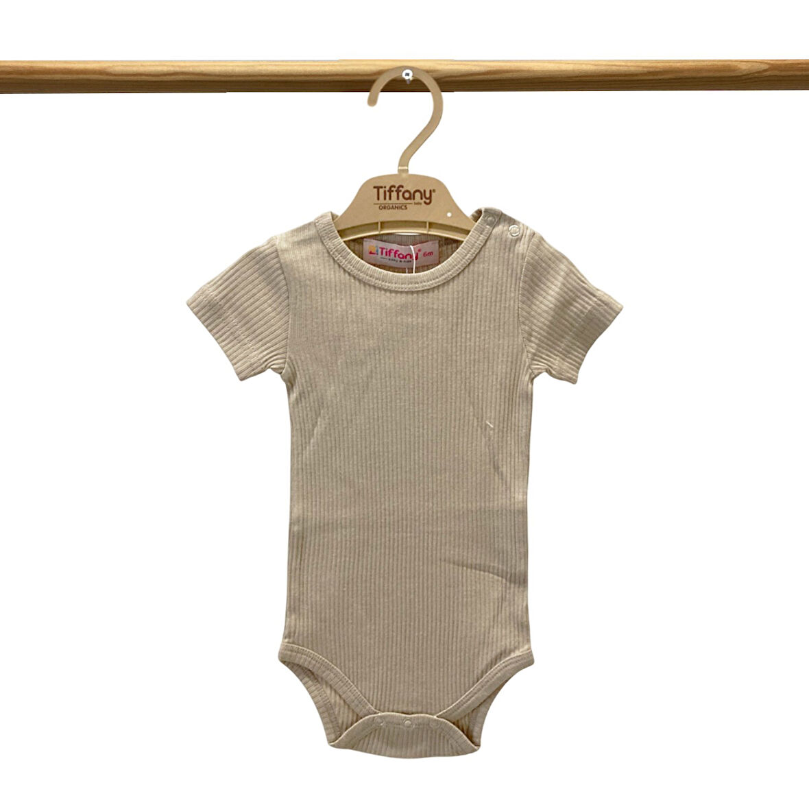 Tiffany Baby Organik Theme Kısa Kol Çıtçıtlı Body 89008