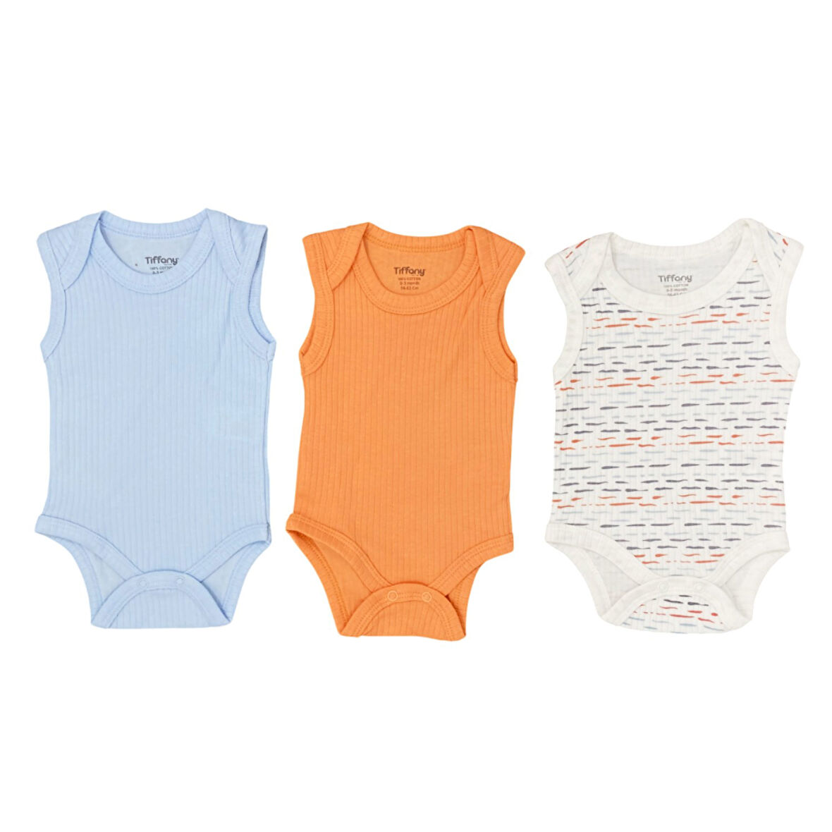 Tiffany Baby Striped Theme 3'lü Yarım Kol Body 53008