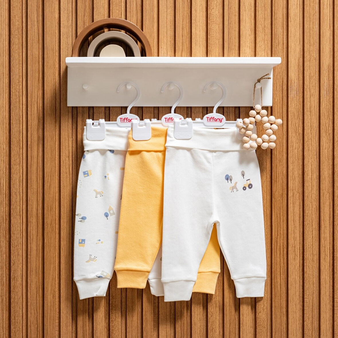 Tiffany Baby Tractor Theme 3'lü Patiksiz Pantolon 49006