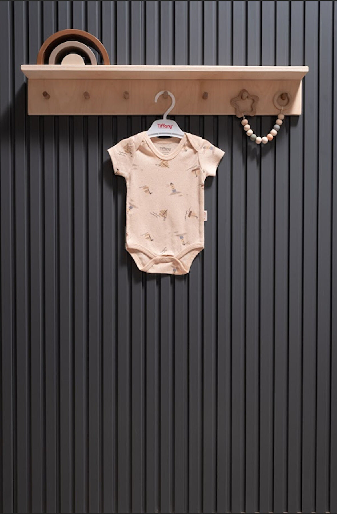 Tiffany Body Kısa Kol Boat Jakarlı Theme 