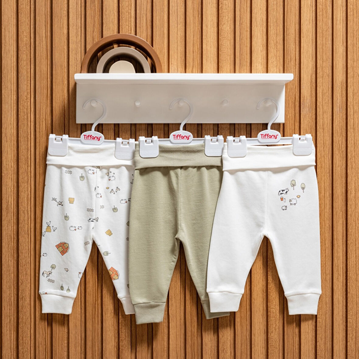 Tiffany Baby Farm Village Theme 3'lü Patiksiz Pantolon 51006