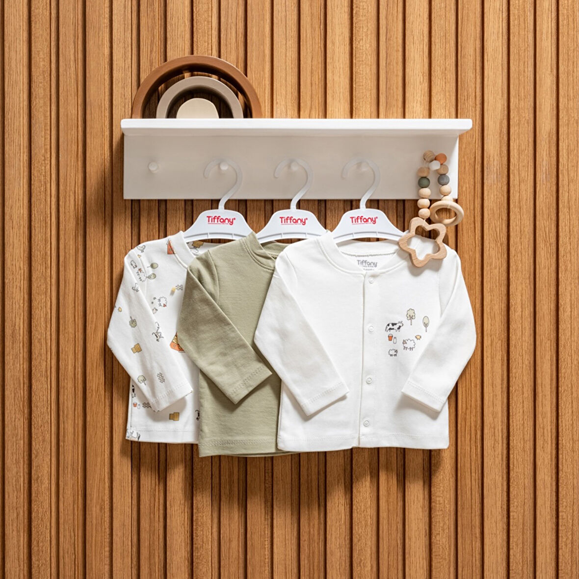 Tiffany Baby Farm Village Theme 3'lü Hırka 51027