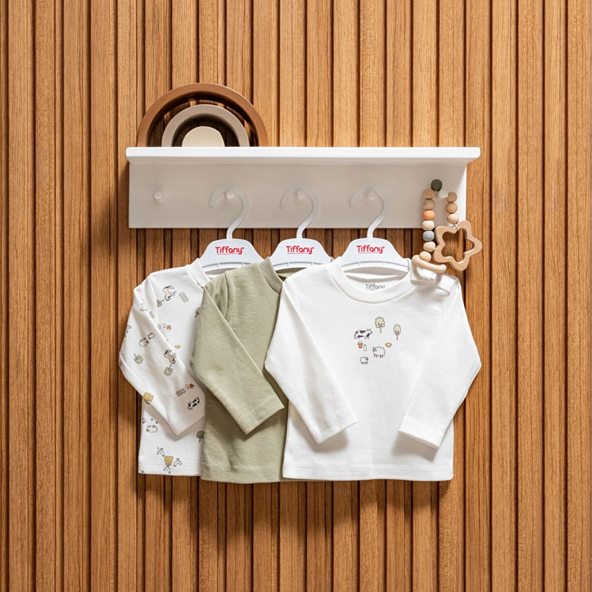 Tiffany Baby Farm Village Theme 3'lü Sweat 51096