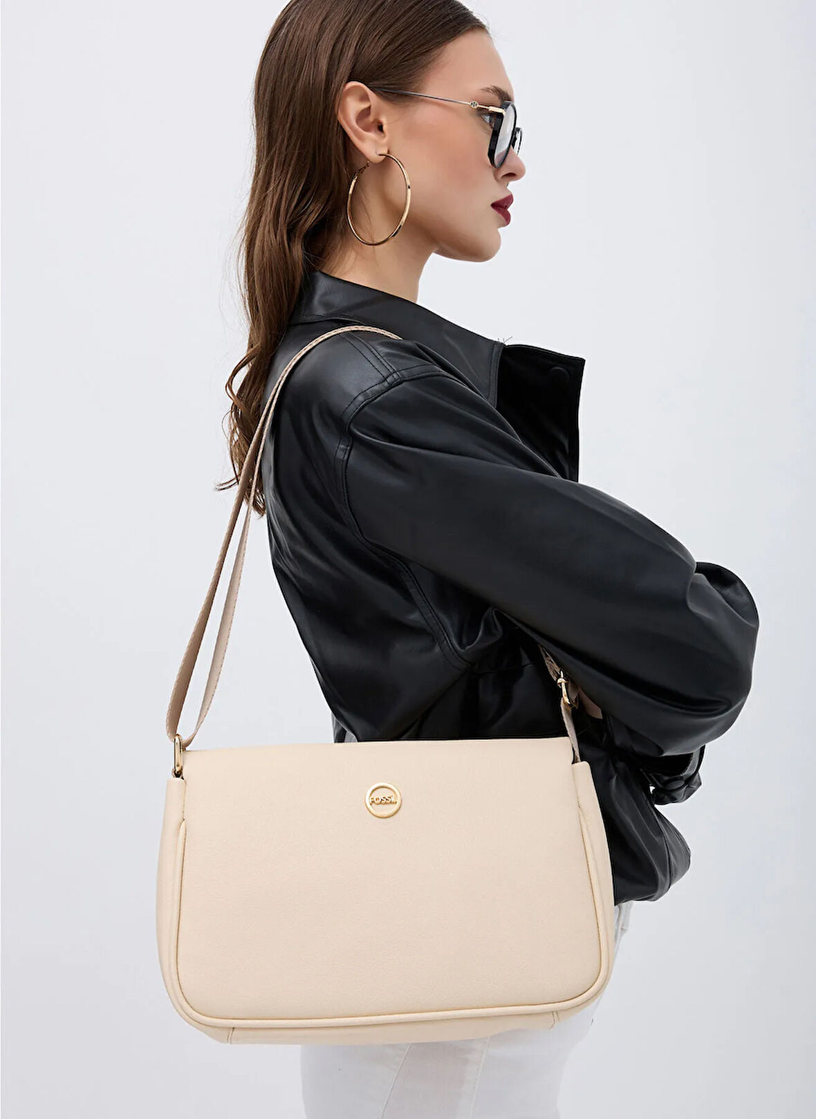 Fossil Bej Kadın Çapraz Çanta 05FO25Y5033