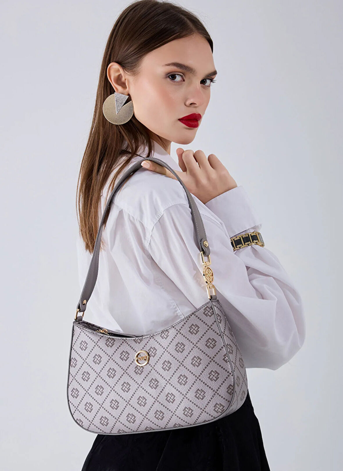 Fossil Koyu Vizon Kadın Portföy Çanta 05FO25Y5030