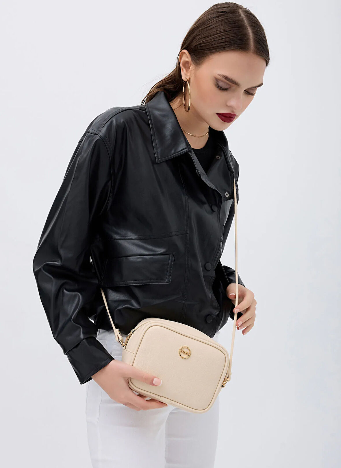 Fossil Bej Kadın Çapraz Çanta 05FO25Y5031