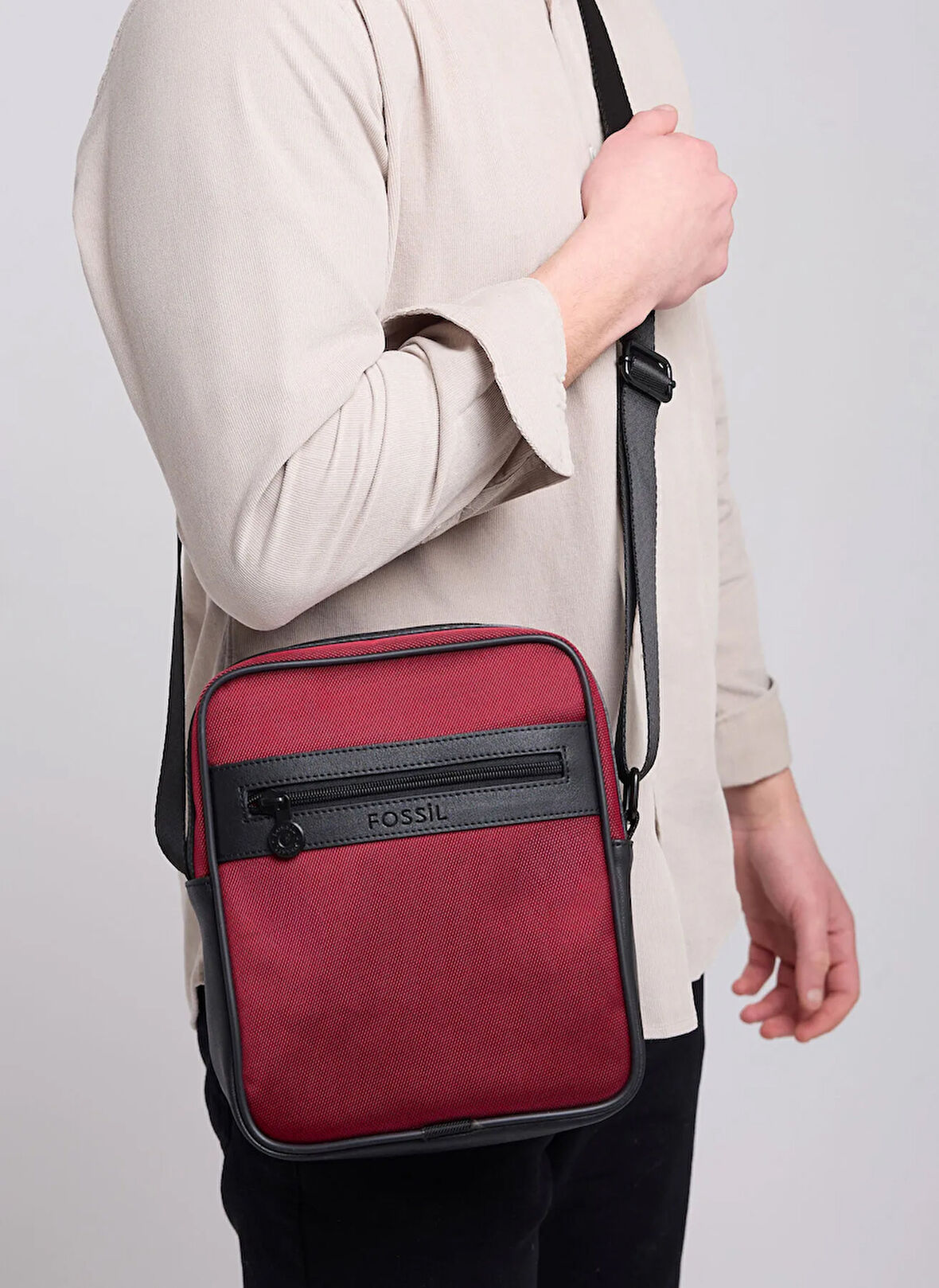 Fossil Postacı Çantası, Standart, Bordo