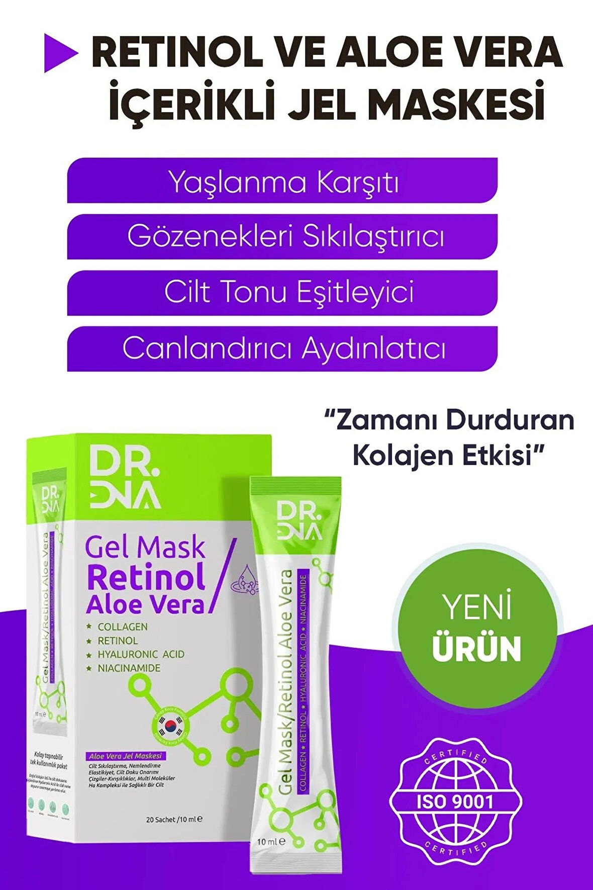 RETİNOL ALOE VERA JEL MASKESİ