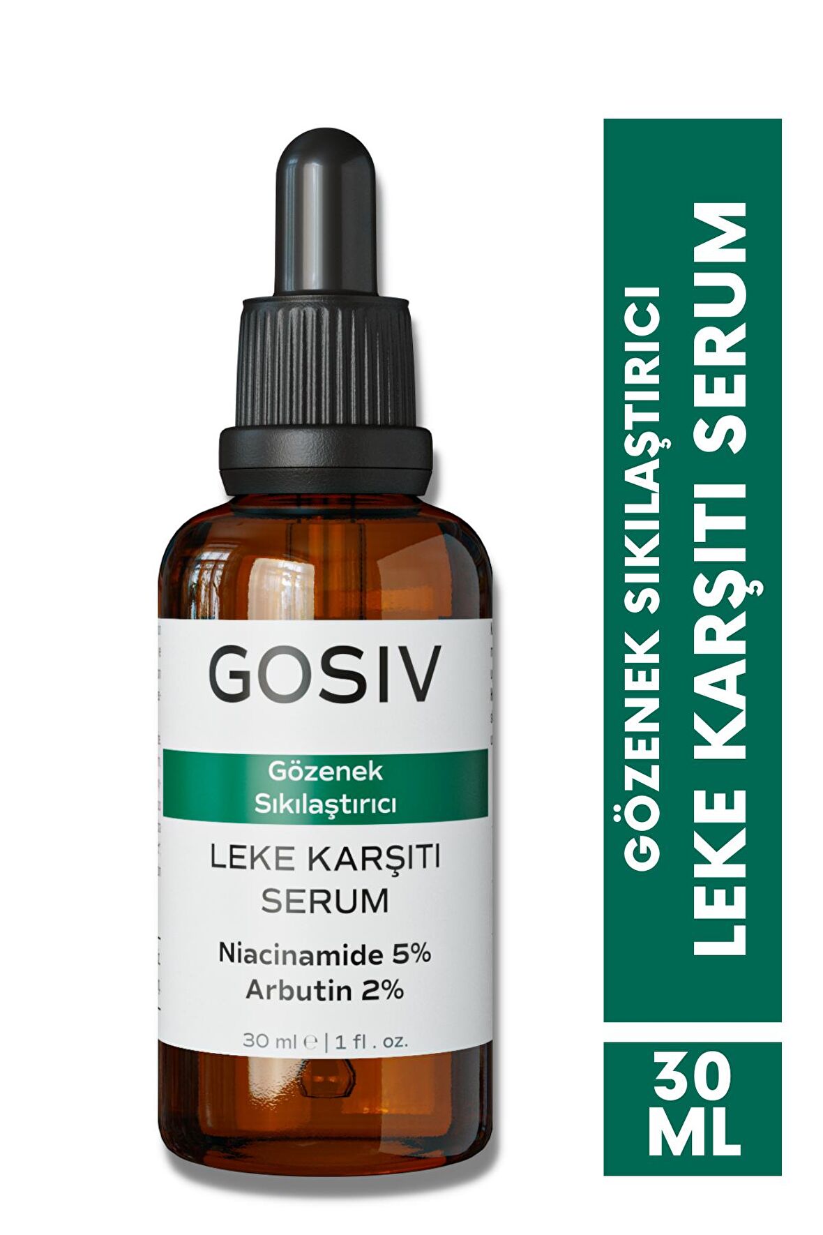 Gözenek Sıkılaştırıcı ve Leke Karşıtı Cilt Bakım Serumu 30 ml (Niacinamide 5% + Arbutin 2%)