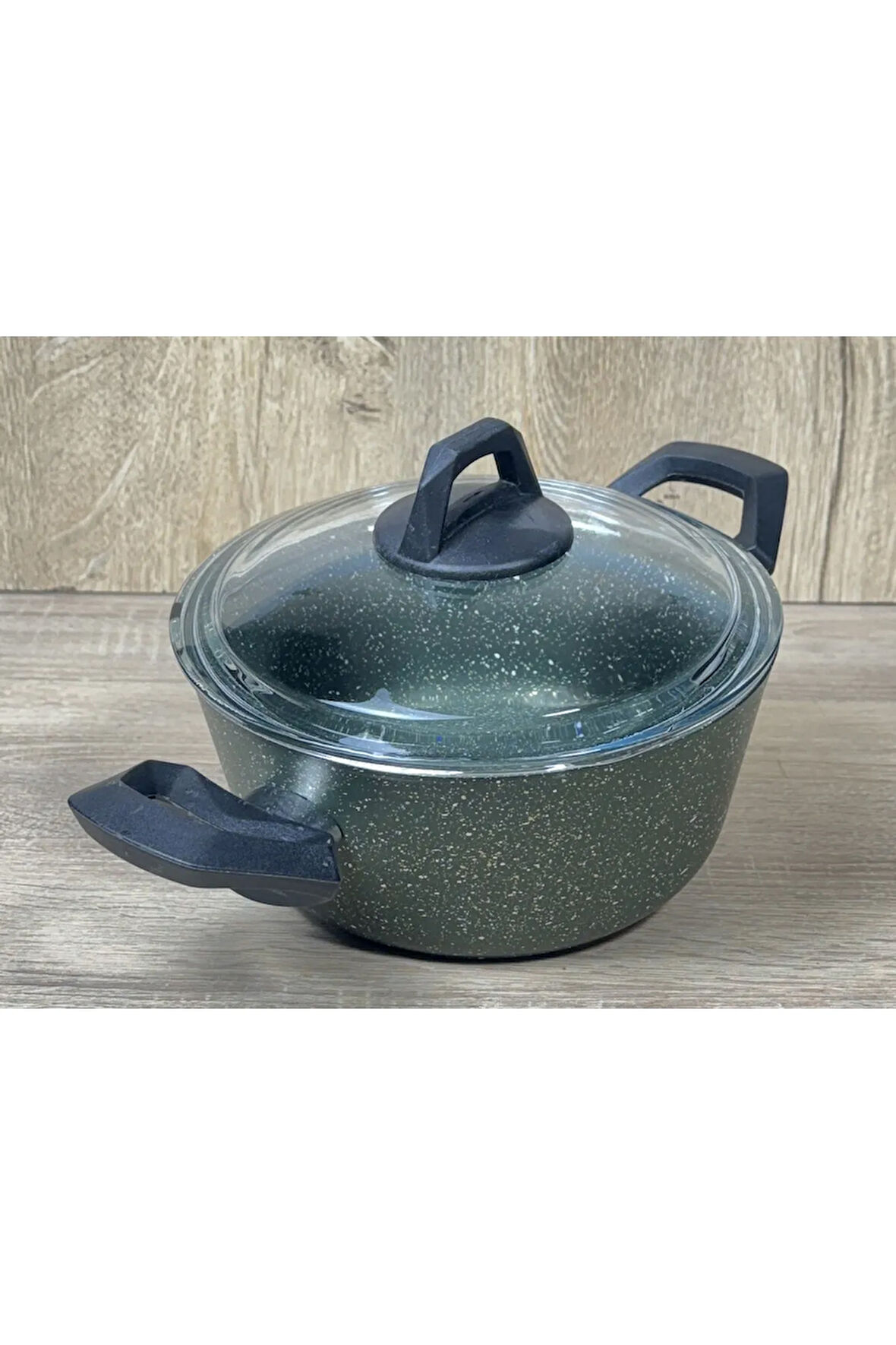 Ravelli Maxima Extra 24 cm Granit Tencere Koyu Yeşil