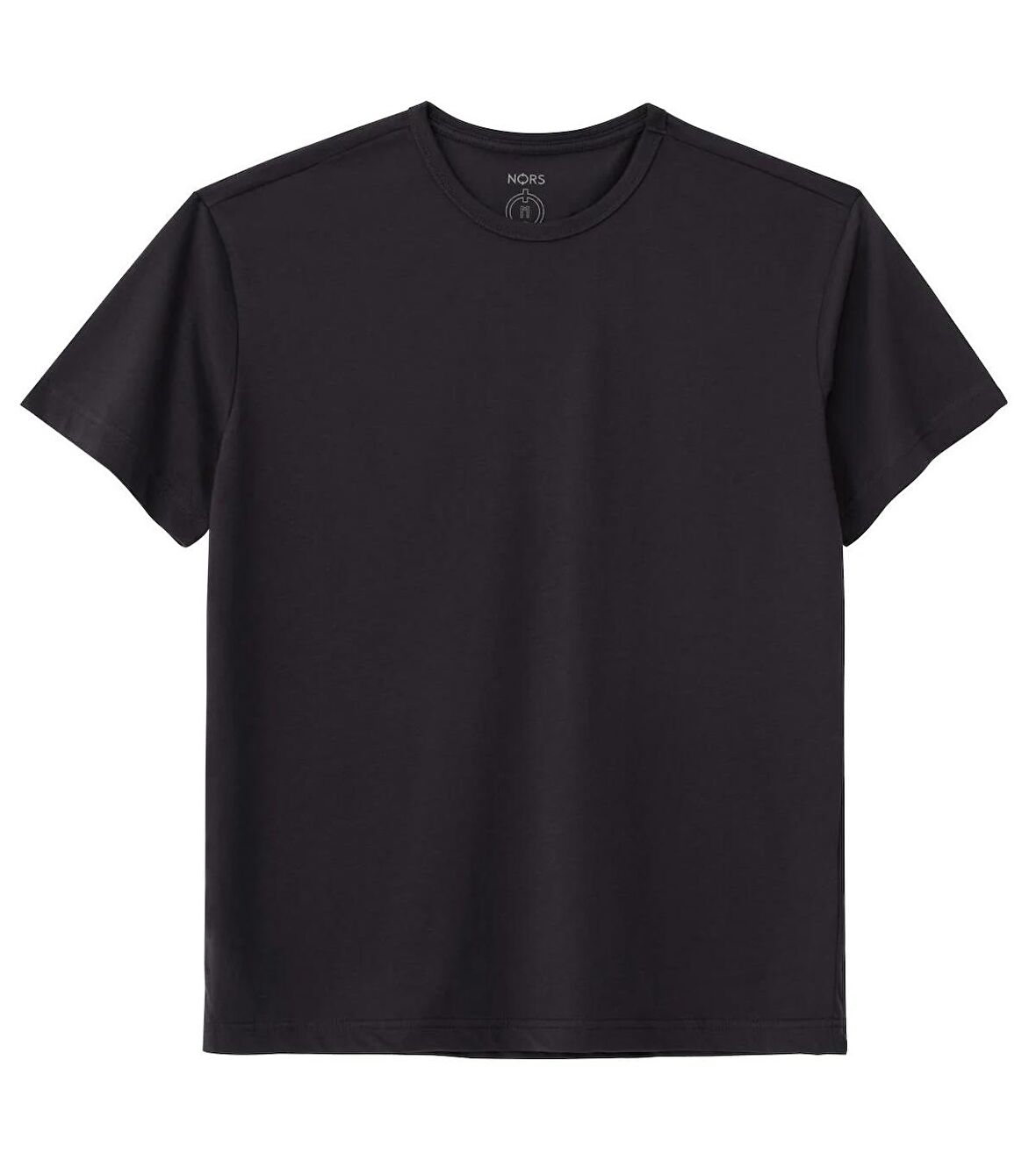 Regular  Bisiklet Yaka Tshirt - Antrasit