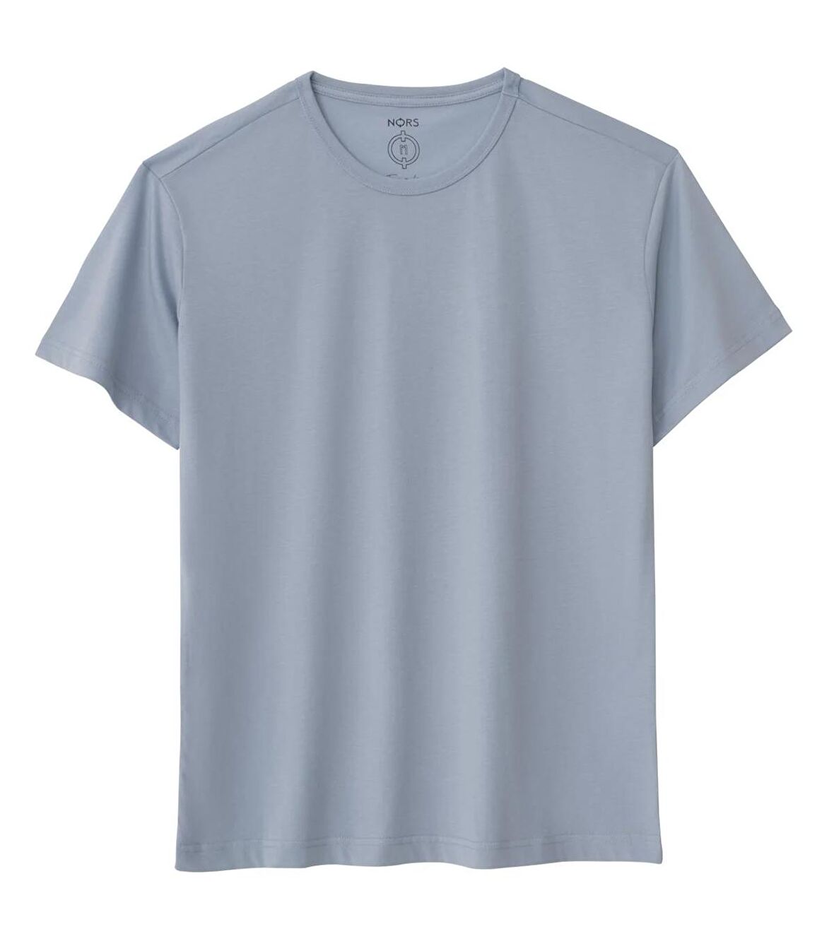 Regular Bisiklet Yaka Tshirt - Açık Mavi