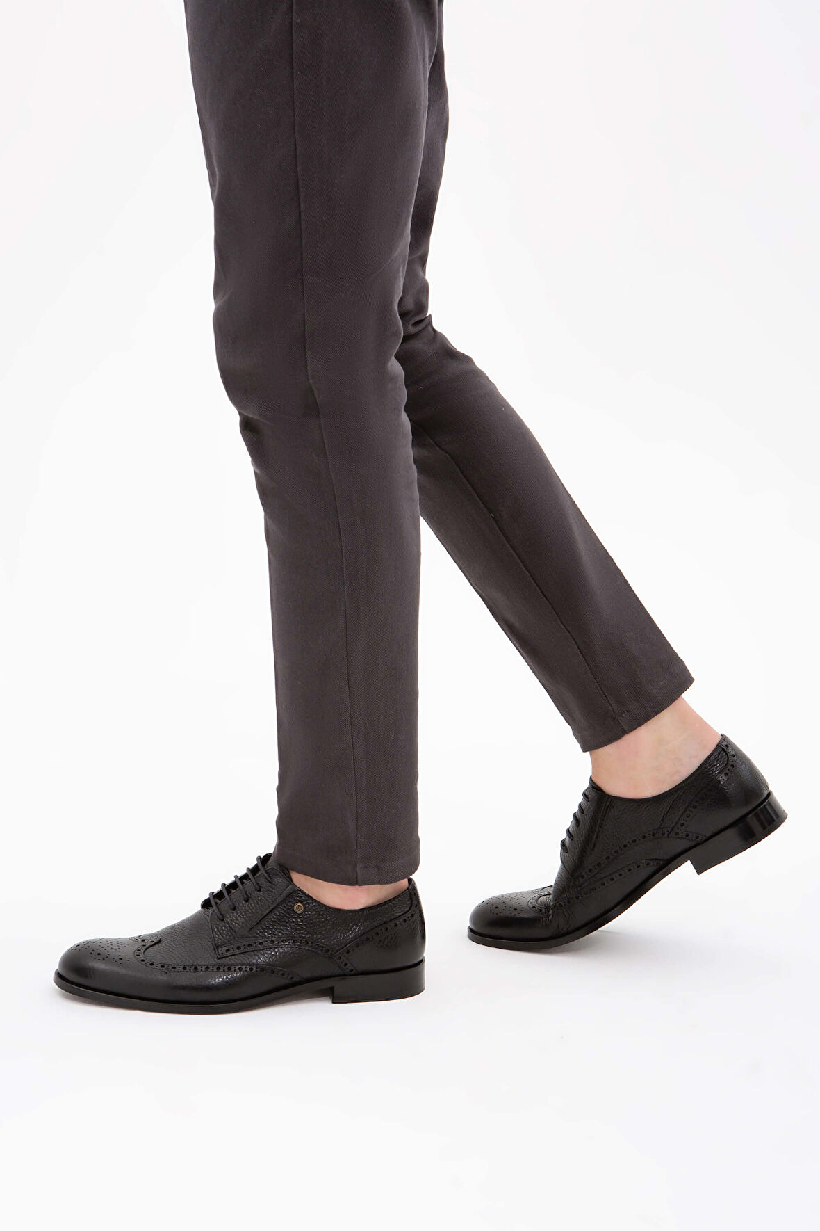 Tamer Tanca Erkek Hakiki Deri Siyah Klasik Ayakkabı 183 22056 K ERK AYK Y22 SİYAH