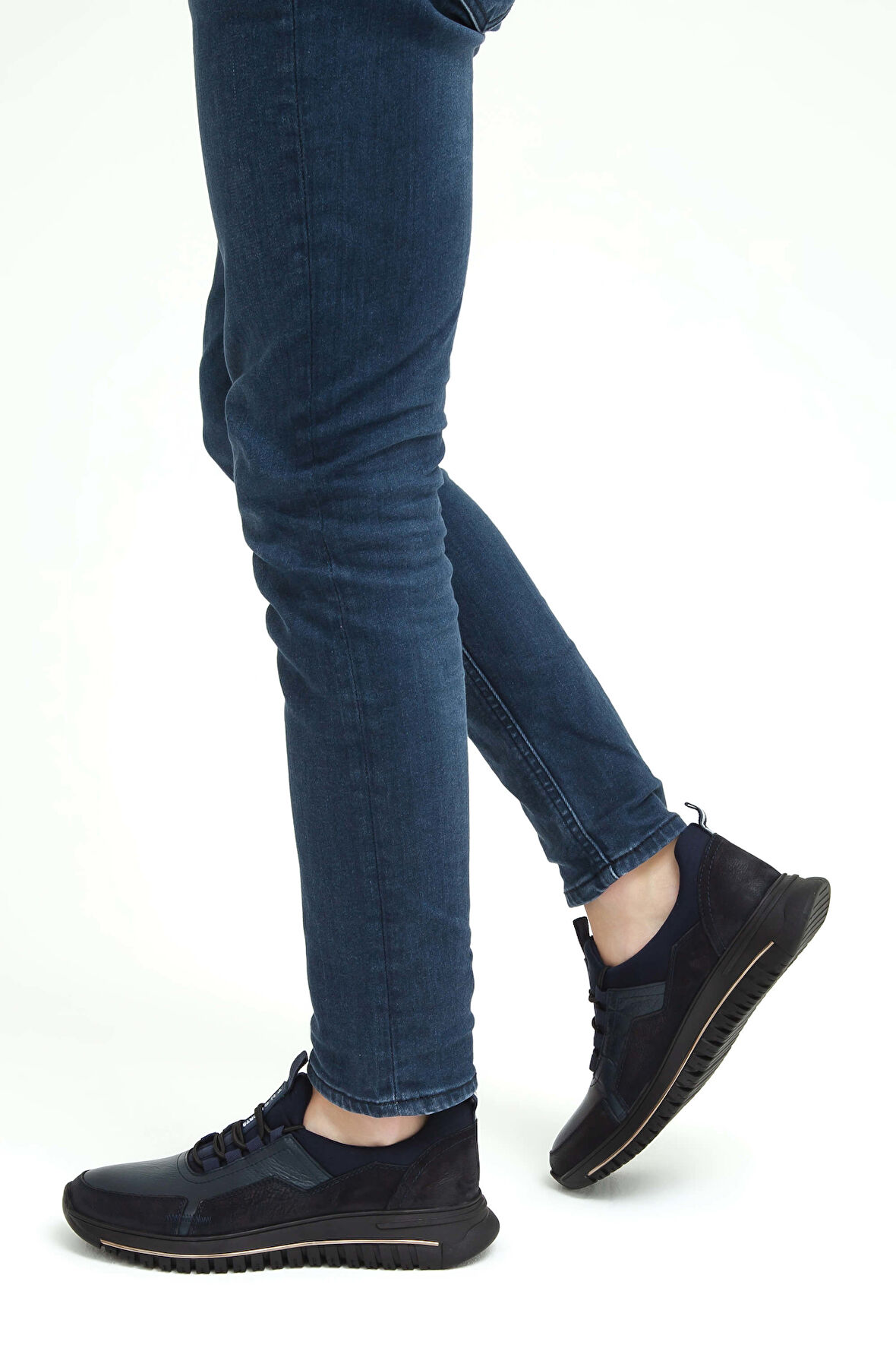 Tamer Tanca Erkek Hakiki Deri Lacivert Casual Ayakkabı 381 16064 ERK AYK SK22/23 LACIVERT