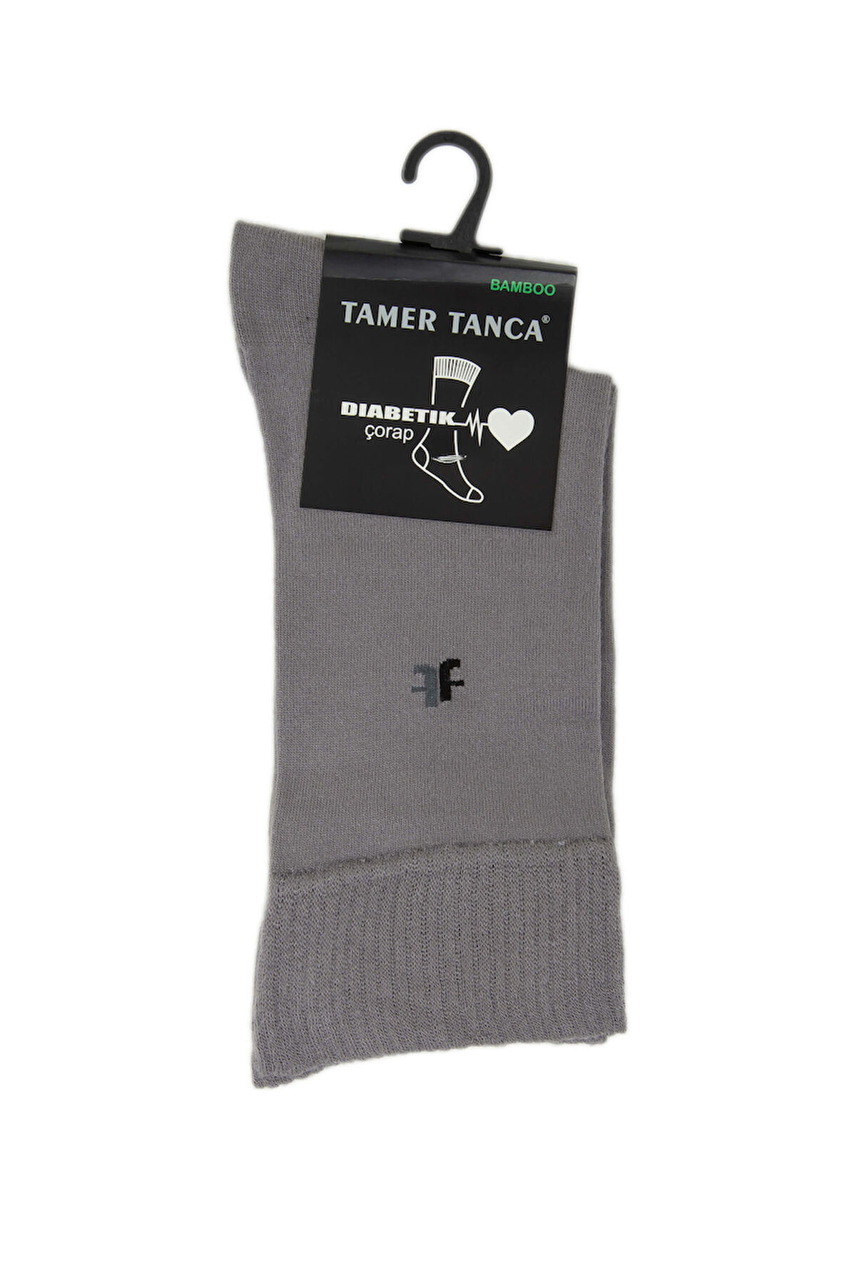 Tamer Tanca Erkek Bambu Gri Diyabet Çorap 855 UZUN DIYABET ERK BMB CRP 40/44 GRI