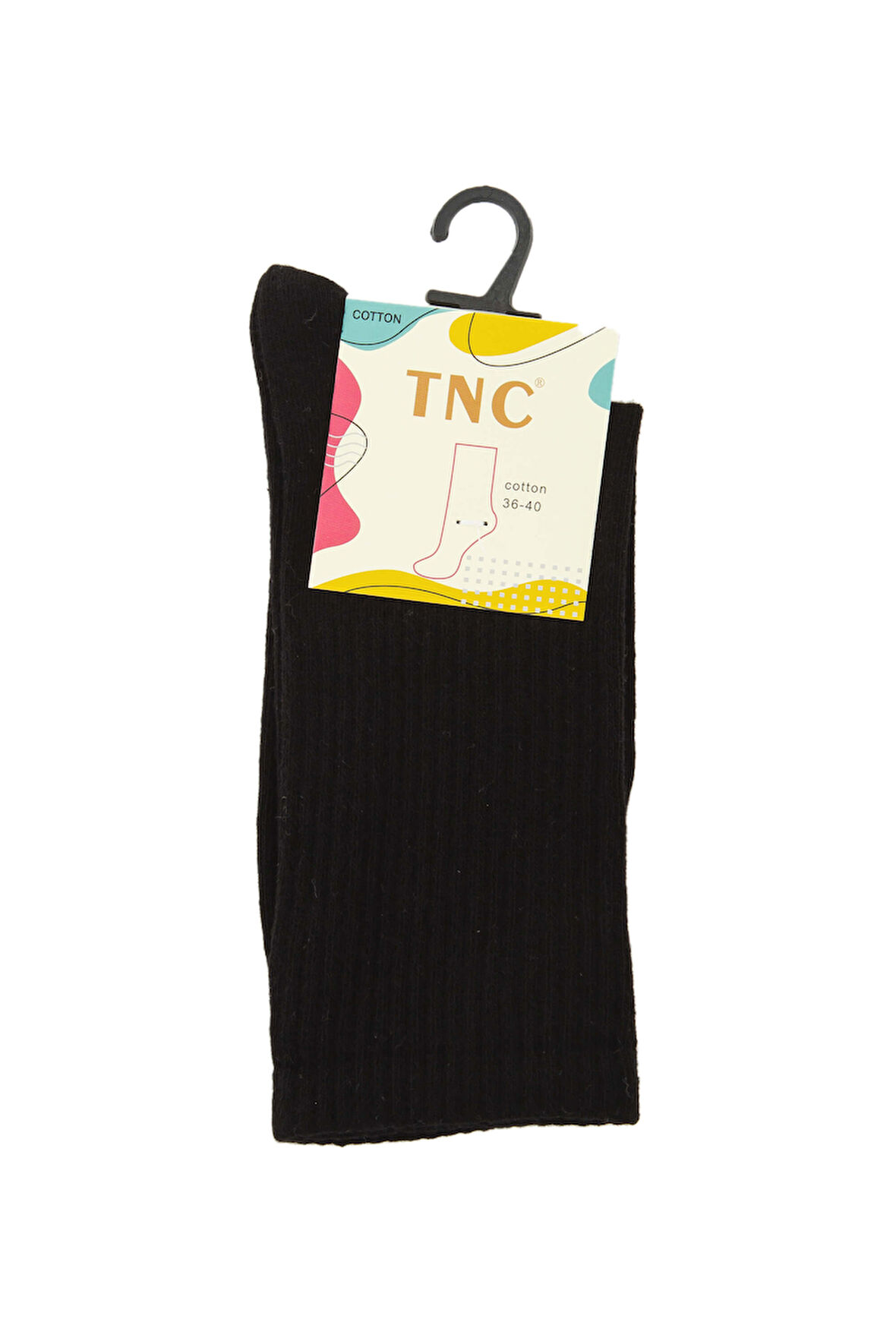 Tamer Tanca Kadın Koton Siyah Spor Çorap 855 UZUN TENIS BN CRP 36/40 SIYAH