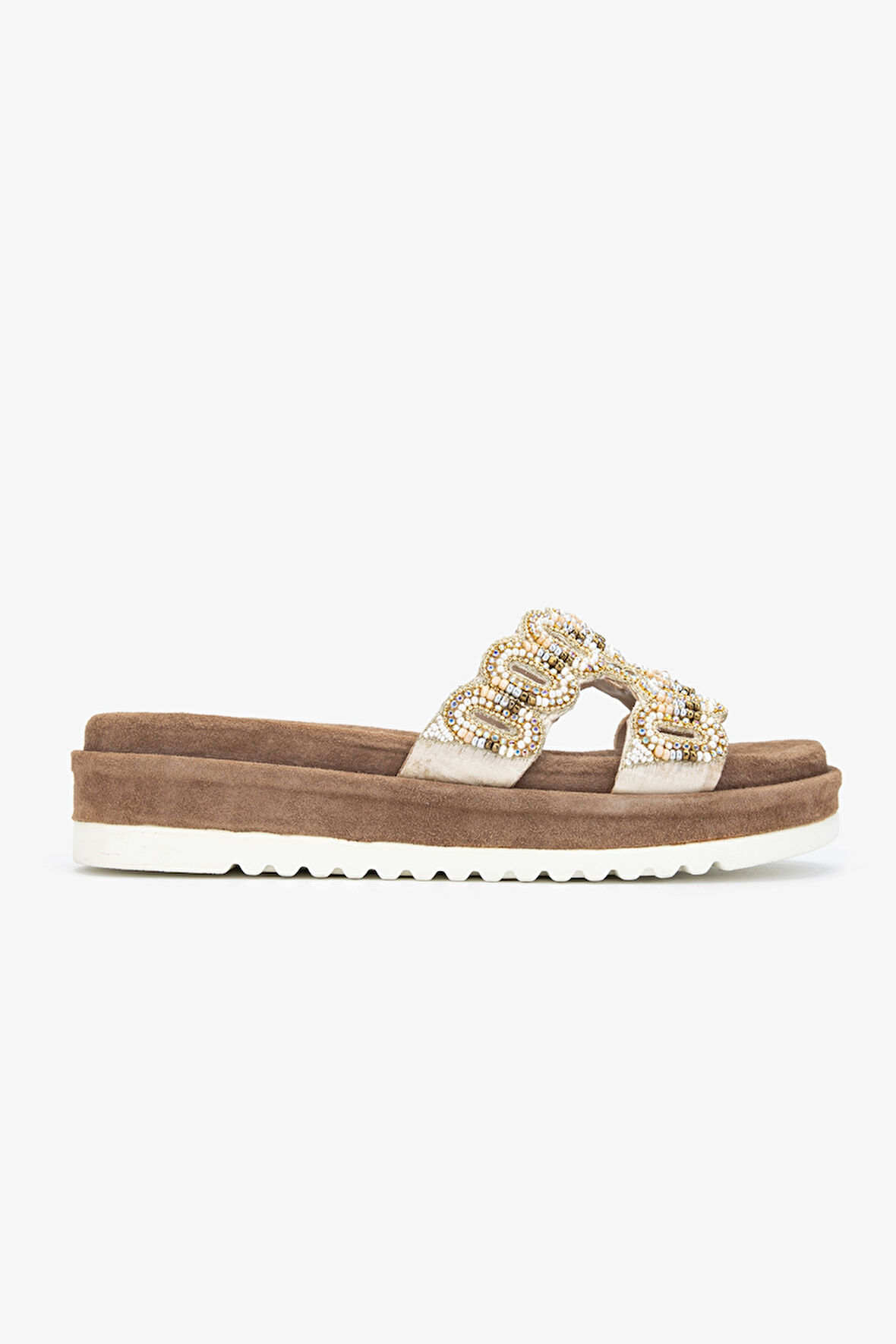 Valmenti Carina Kadın Bej Deri Terlik 461 75801 BN TRLK Y23