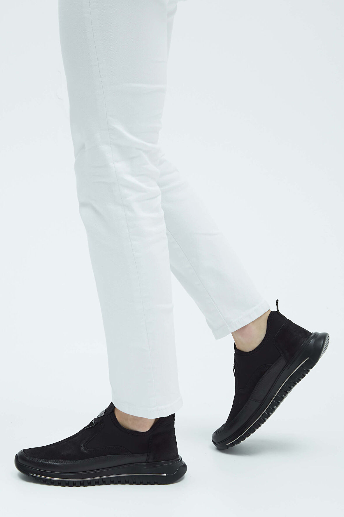 Tamer Tanca Erkek Hakiki Deri Siyah Sneakers & Spor Ayakkabı 381 17469 ERK AYK Y23 SIYAH