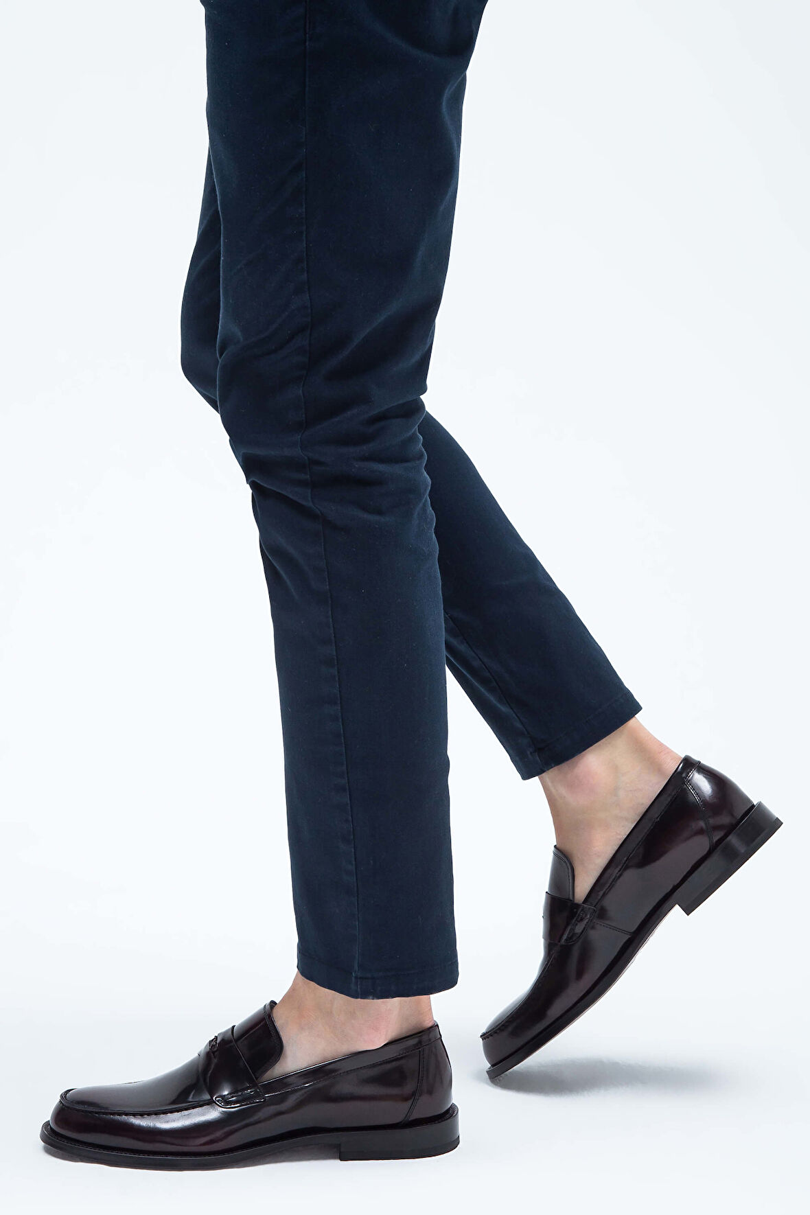 Tamer Tanca Erkek Hakiki Deri Bordo Makosen Ayakkabı 183 11611 ERK AYK Y23 BORDO ACMA