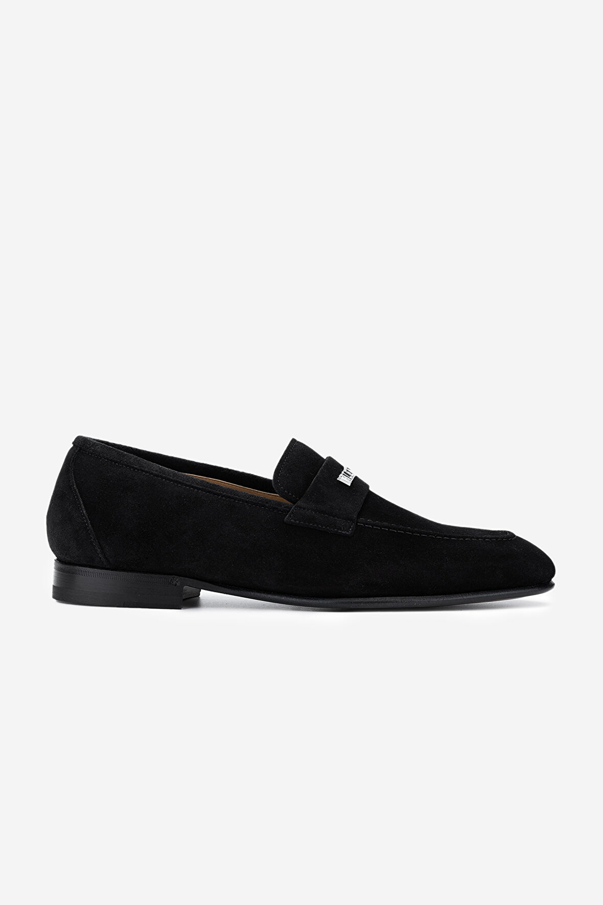 VALENTINO Erkek Hakiki Deri Siyah Loafer Ayakkabı 667 20171 ERK AYK Y23 BLACK SUEDE