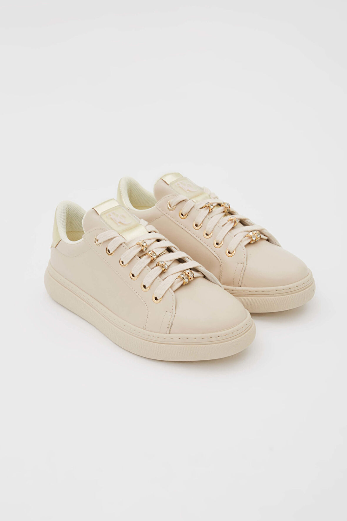 Tamer Tanca Kadın Vegan Bej Sneakers & Spor Ayakkabı 817 M1991-5 BN AYK Y23 BEJ CILT