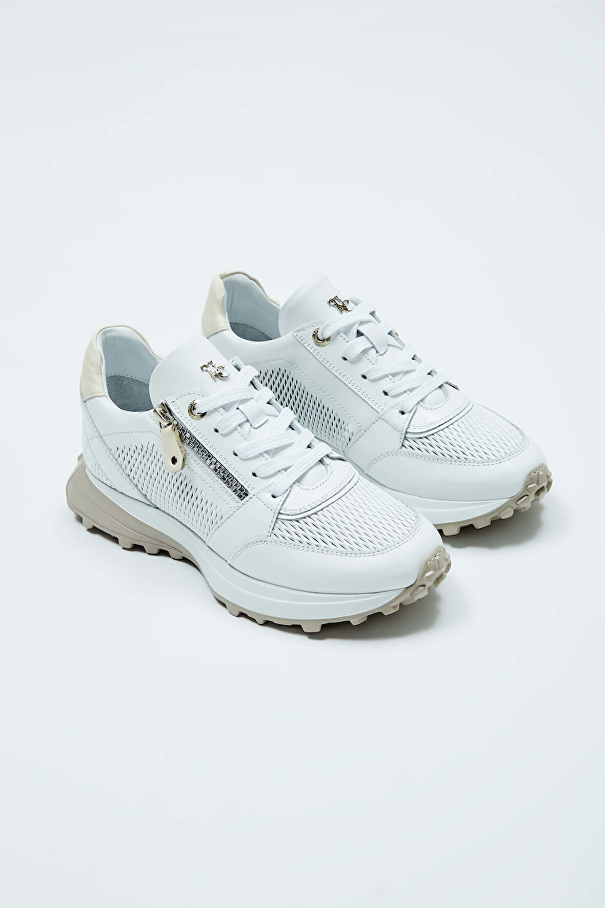 Tamer Tanca Kadın Hakiki Deri Beyaz Sneakers & Spor Ayakkabı 383 Z-13 BN AYK Y23 BEYAZ DR