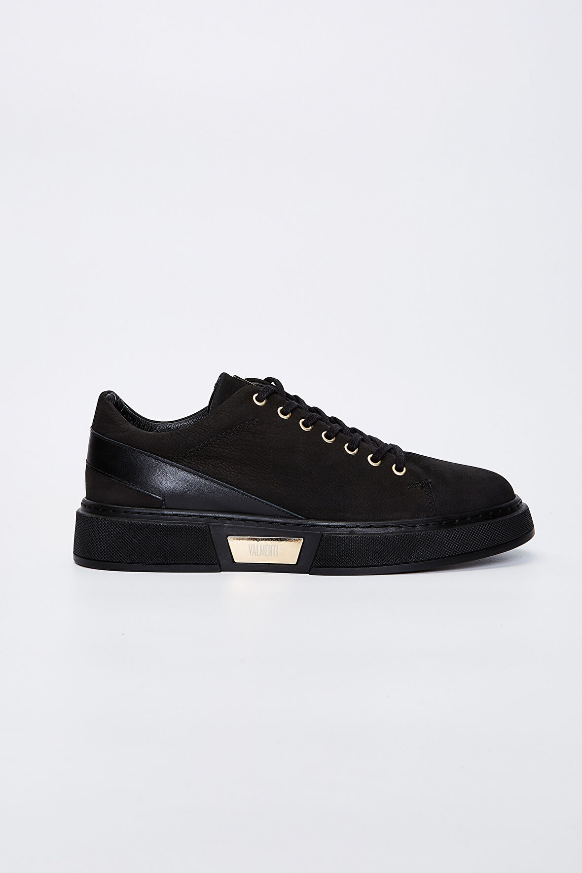 Valmenti Livio Erkek Siyah Nubuk Hakiki Deri Sneakers & Spor Ayakkabı 352 18004 ERK AYK Y23