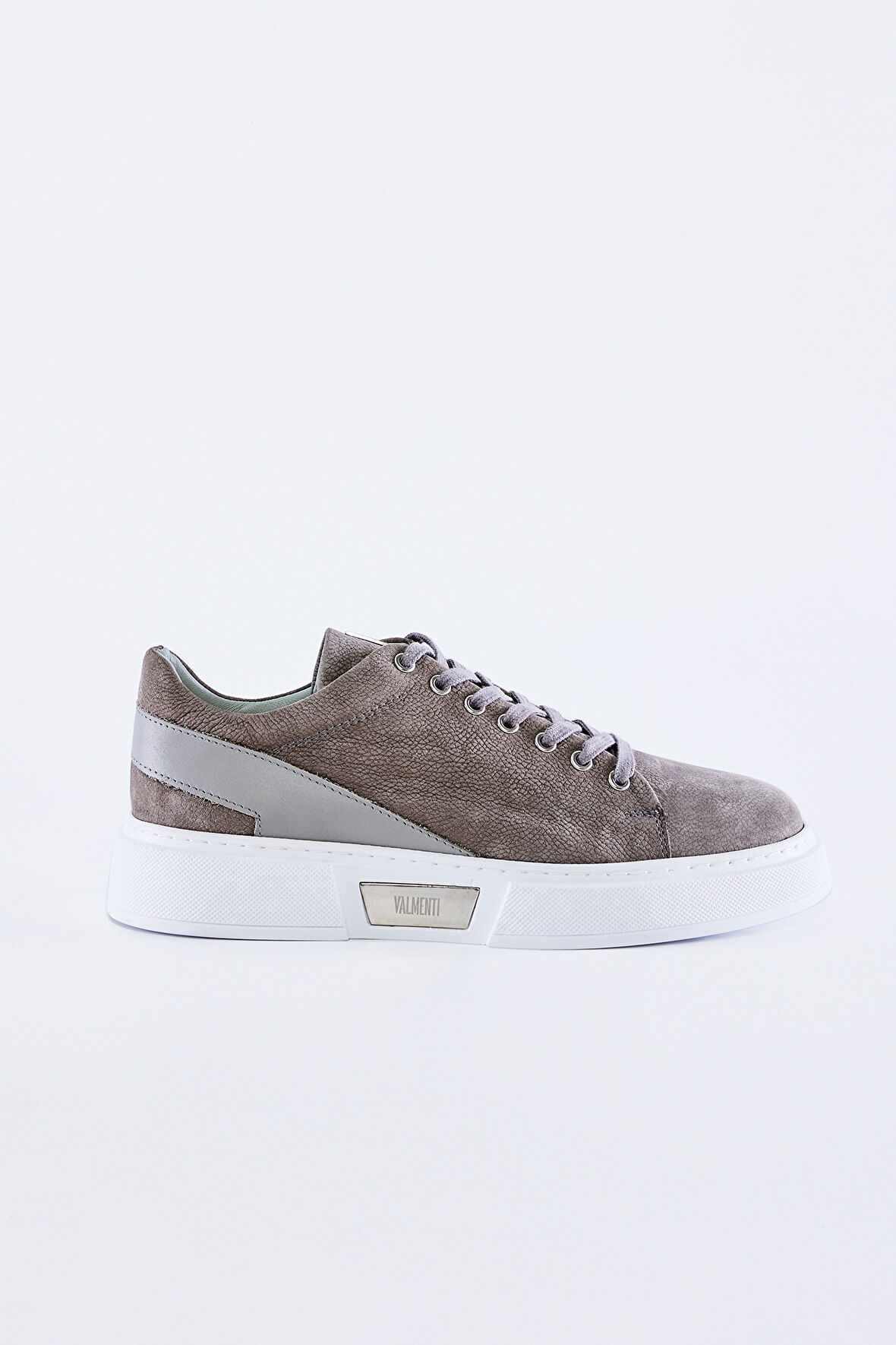Valmenti Livio Erkek Gri Nubuk Hakiki Deri Sneakers & Spor Ayakkabı 352 18004 ERK AYK Y23