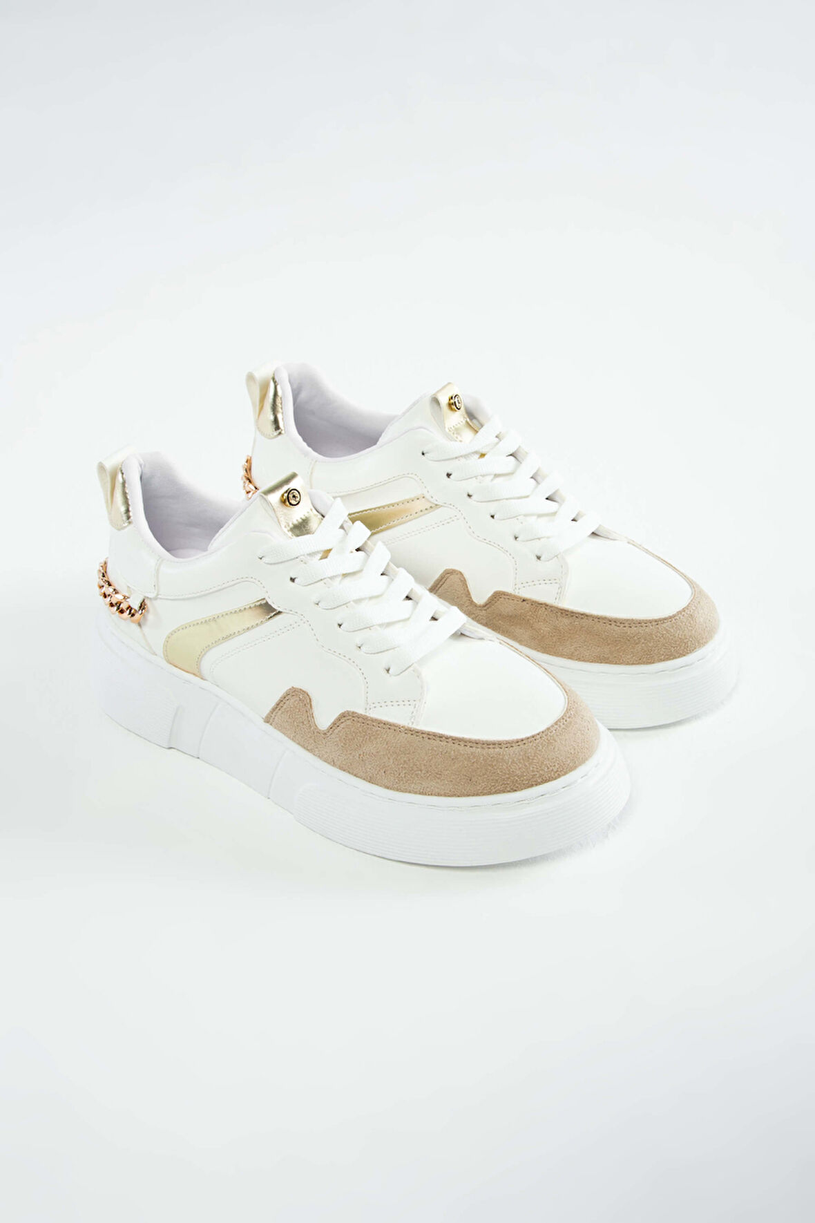 Tamer Tanca Kadın Vegan Beyaz Sneakers & Spor Ayakkabı 829 7001S BN AYK Y23 BEYAZ