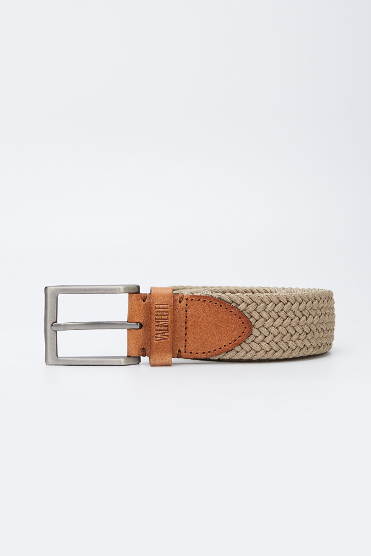 Valmenti Erkek Bej Deri & Tekstil Casual Kemer 483 339830-V ERK KMR Y23