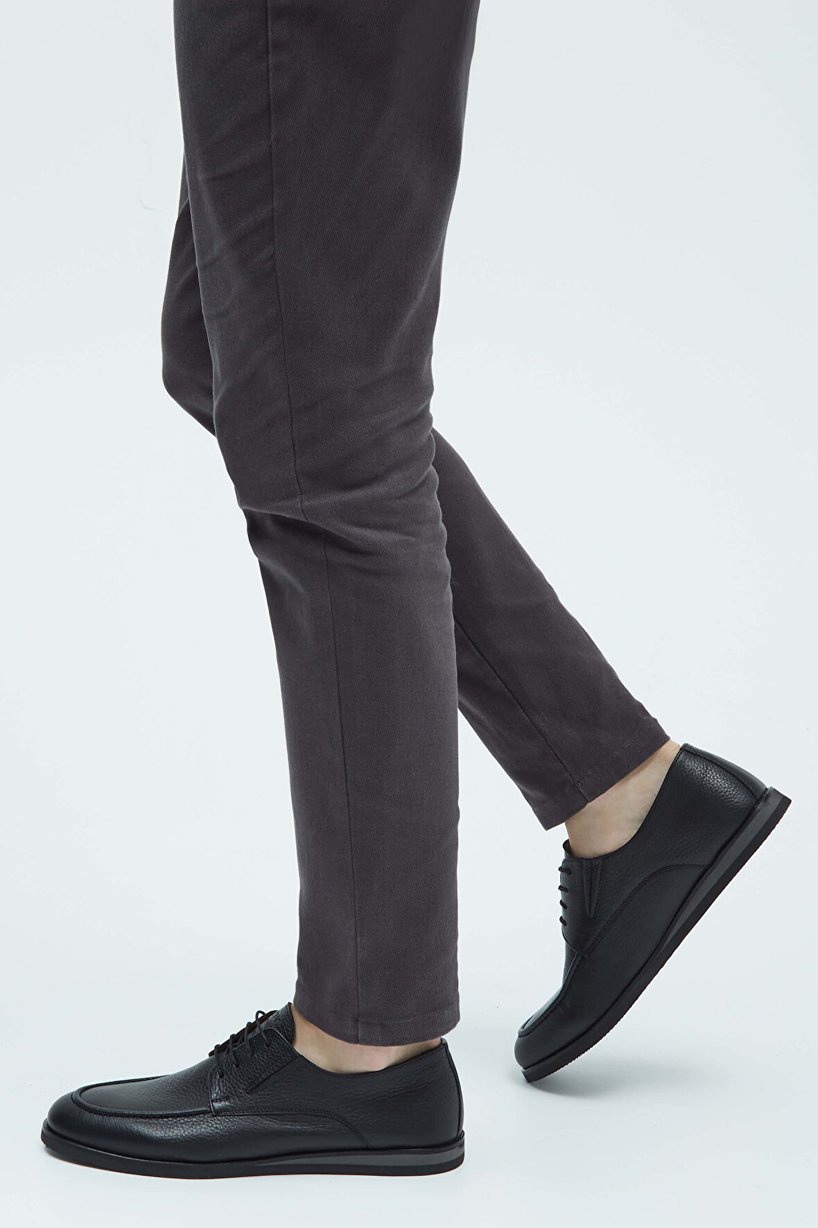 Tamer Tanca Erkek Hakiki Deri Siyah Casual Ayakkabı 537 3206 ERK AYK Y23 SIYAH FLTR