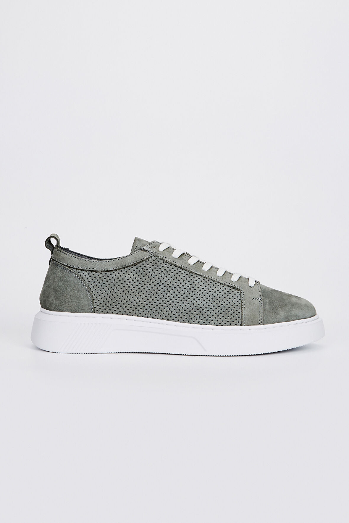 Valmenti Leo Erkek Gri Nubuk Hakiki Deri Sneakers & Spor Ayakkabı 04 3502 ERK AYK Y23