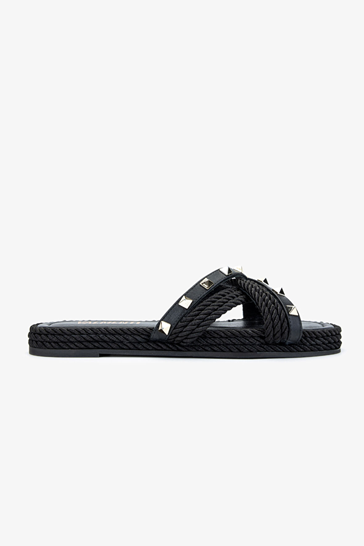 Valmenti Capella Kadın Siyah Hakiki Deri Düz Terlik 457 C-202 BN TRLK Y23