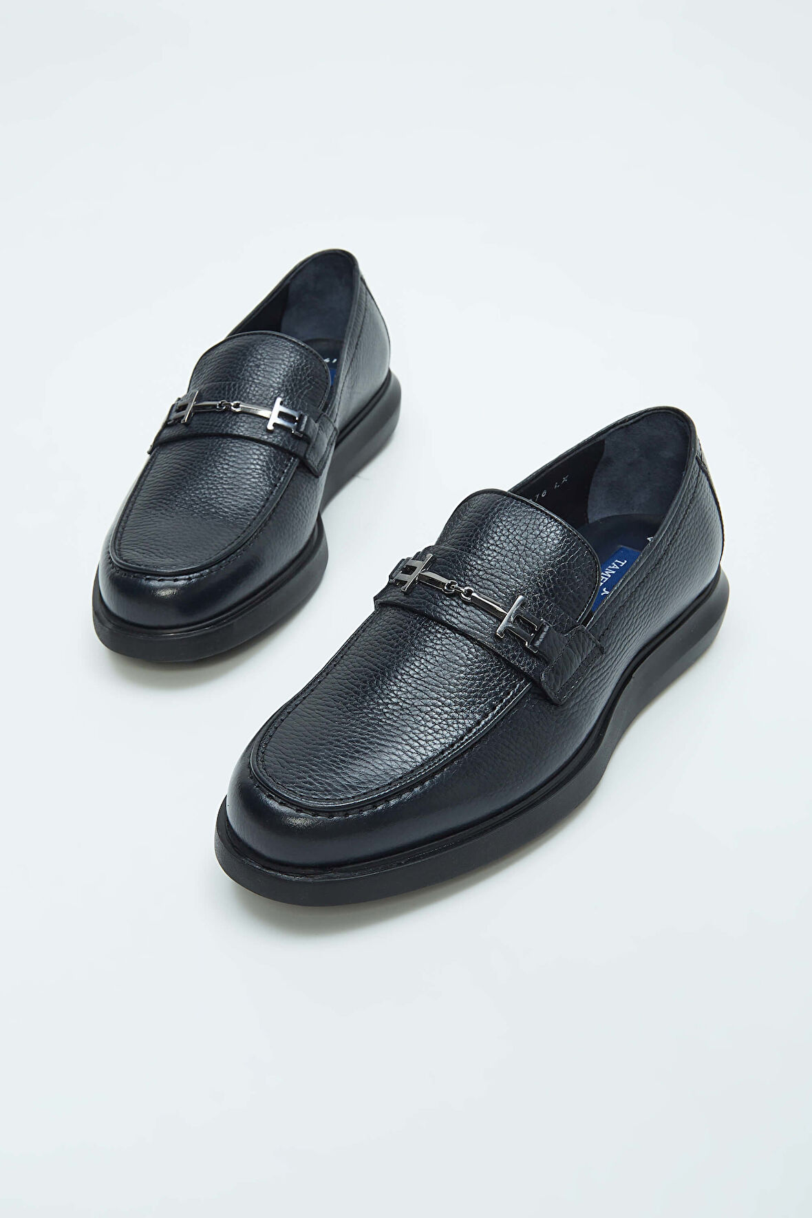 Tamer Tanca Erkek Hakiki Deri Lacivert Loafer Ayakkabı 183 22207 ERK AYK SK23/24 LACIVERT