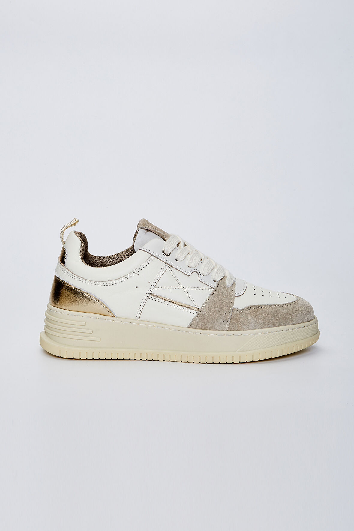 Valmenti Castor Kadın Ekru Hakiki Deri Sneakers & Spor Ayakkabı 933 4545 MAHSA BN AYK Y23