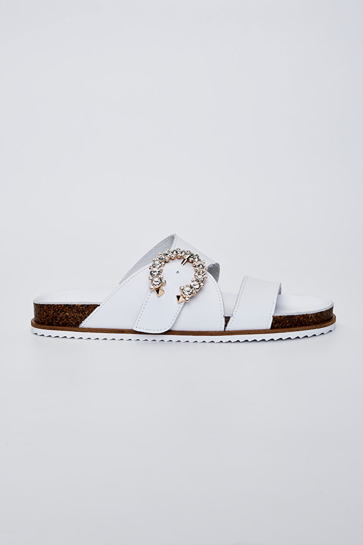 Valmenti Mita Kadın Beyaz Deri Terlik 985 23-6202 BN TRLK Y23