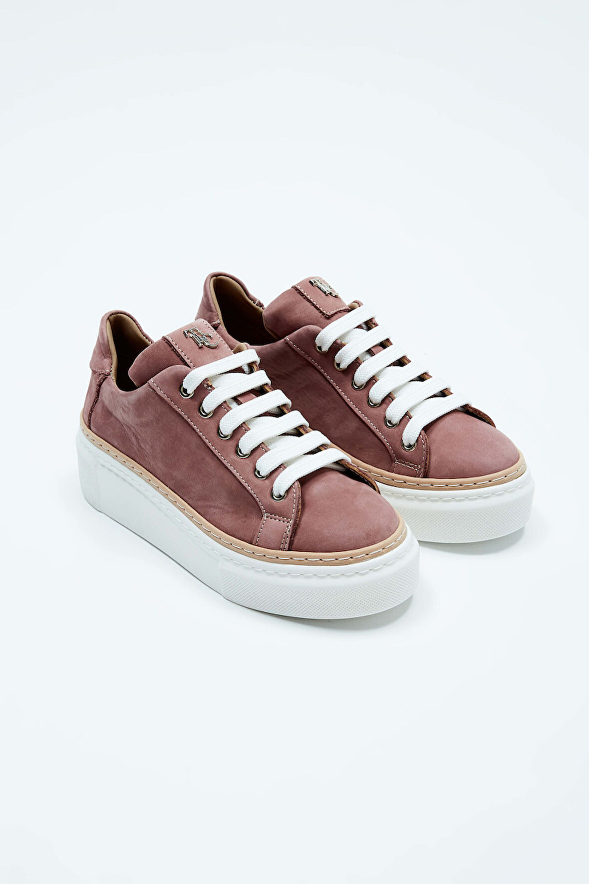 Tamer Tanca Kadın Hakiki Deri Gül Kurusu Nubuk Sneakers & Spor Ayakkabı 937 5022-10 BN AYK Y23 GULKURUSU NBK