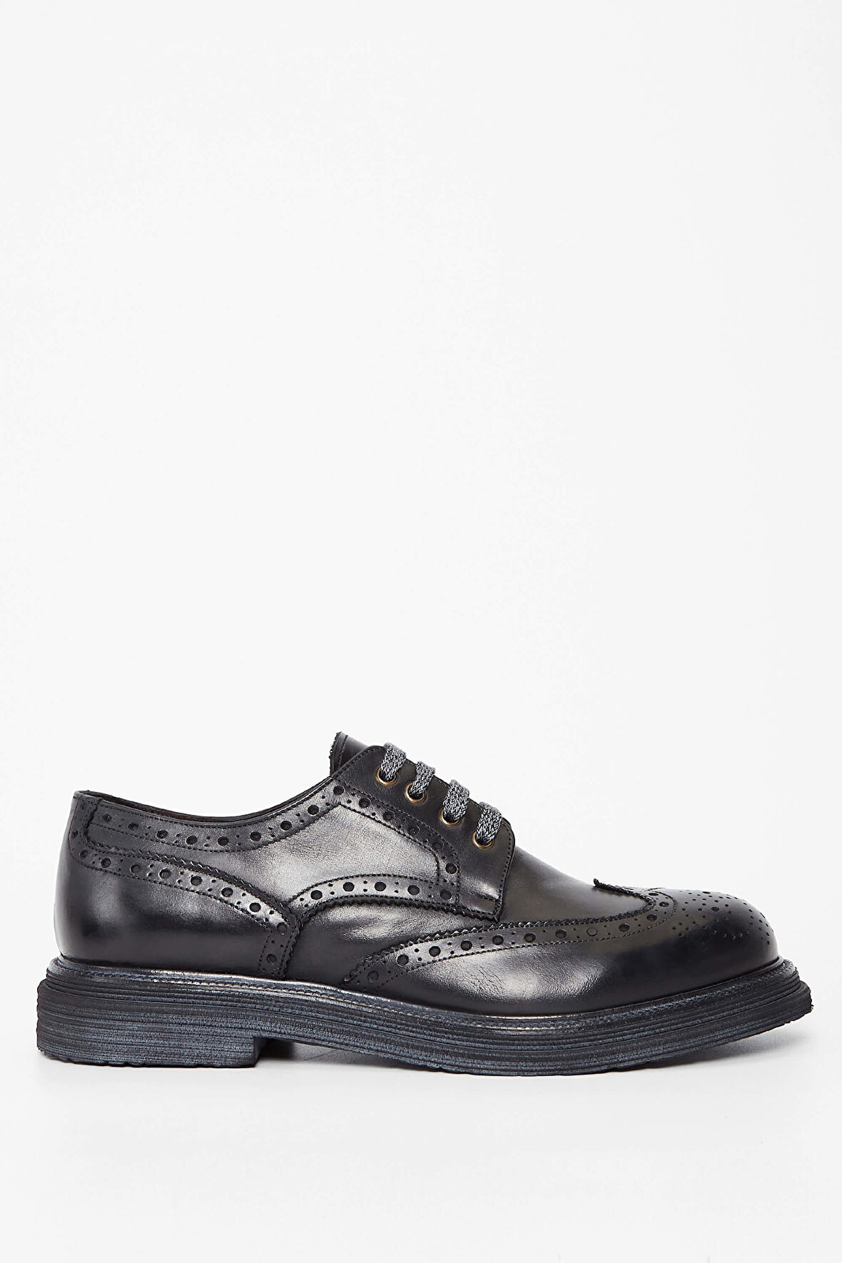 Exton Erkek Hakiki Deri Siyah Casual Ayakkabı 994 9250 ERK AYK K23/24 BLACK